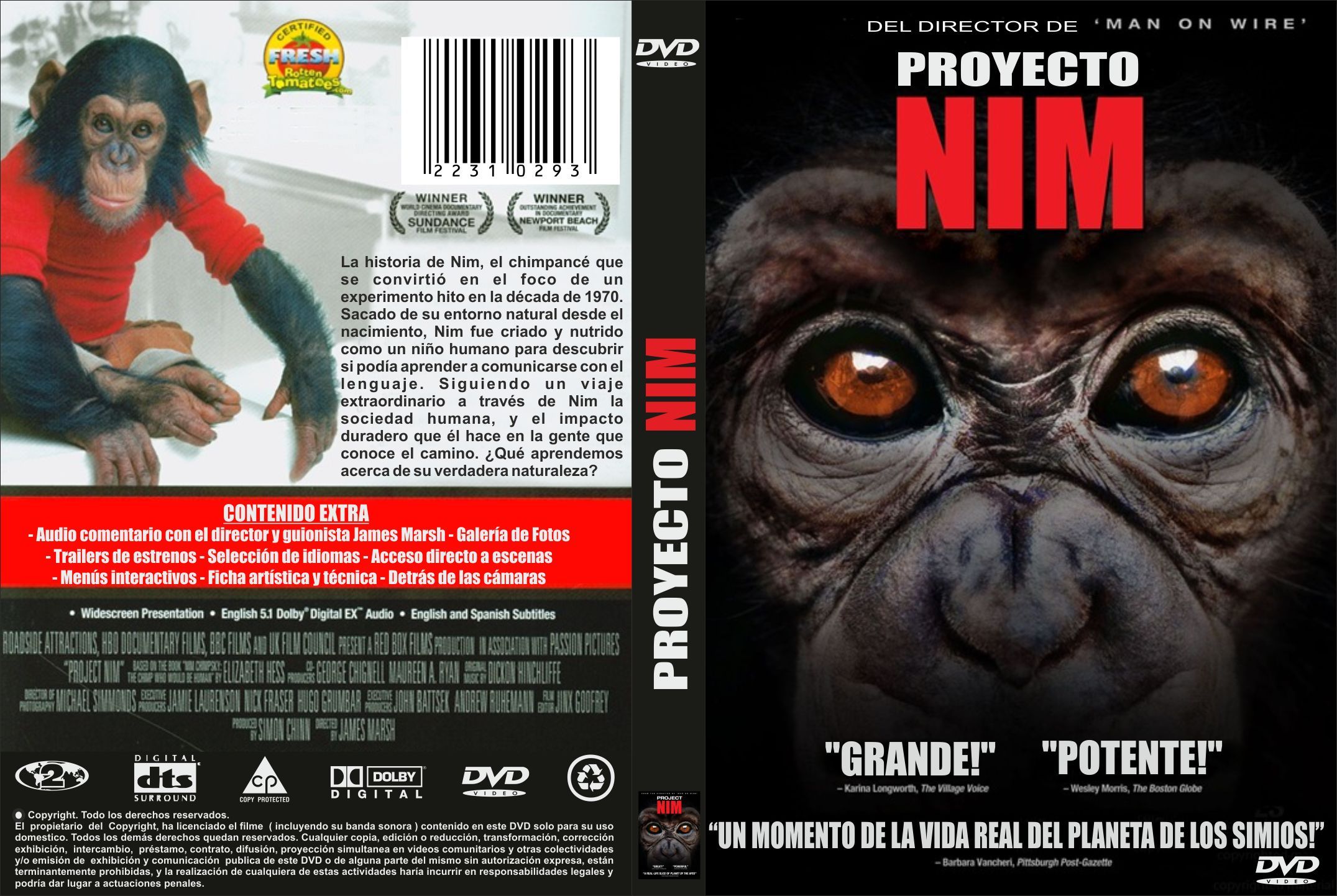 Proyecto Nim [Dvdrip][Ac3 5.1Espanol Castellano][2012]