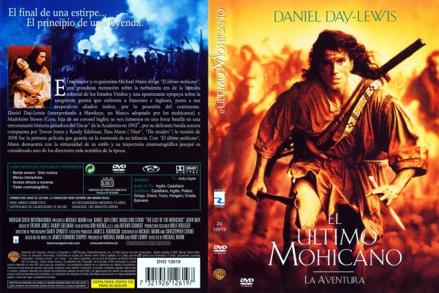 El Ultimo Mohicano 1992 Por Fundador - dvd