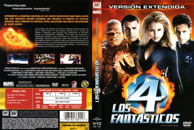 Los 4 Fantasticos 2005 Version Extendida Region 1 4 Por Oagf - dvd