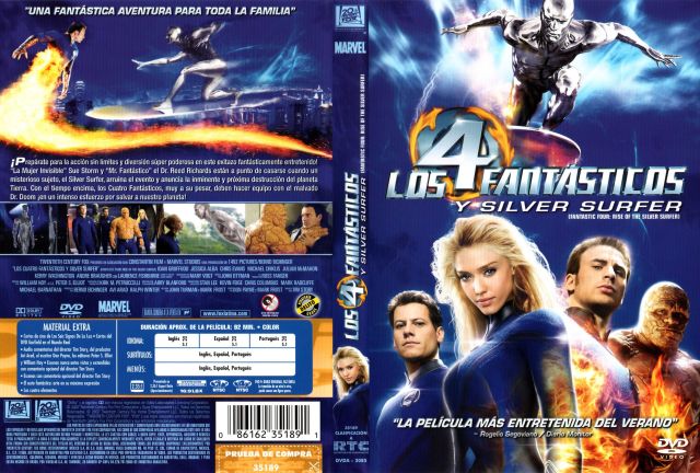 Los 4 Fantasticos Y Silver Surfer Region 1 4 Por Oagf - dvd