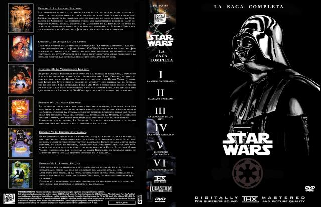 Star Wars Episodios I Ii Iii Iv V Vi Custom Por Rafa Rrf - dvd